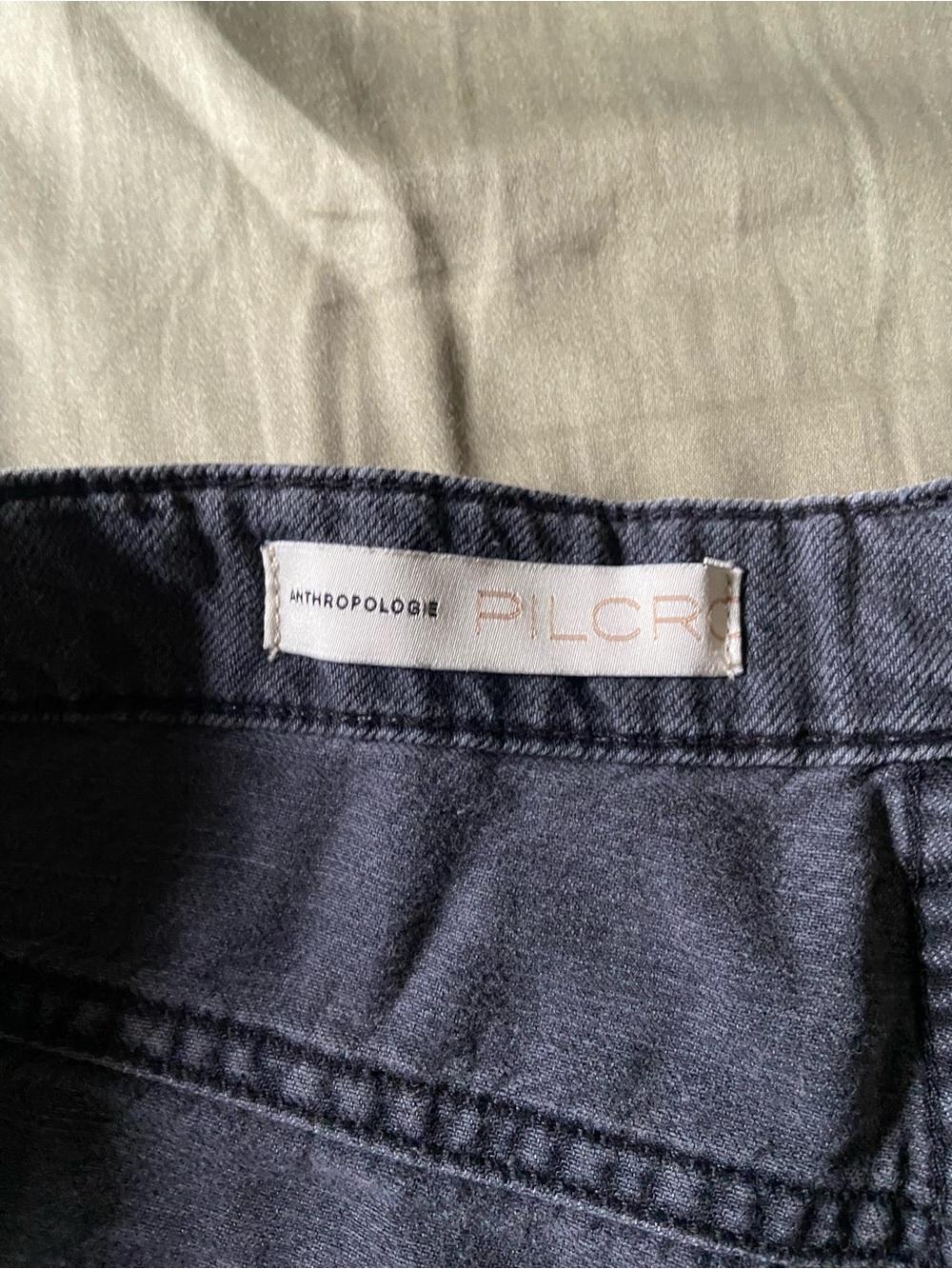Anthropologie Pilcro Dark Grey Barrel Jeans